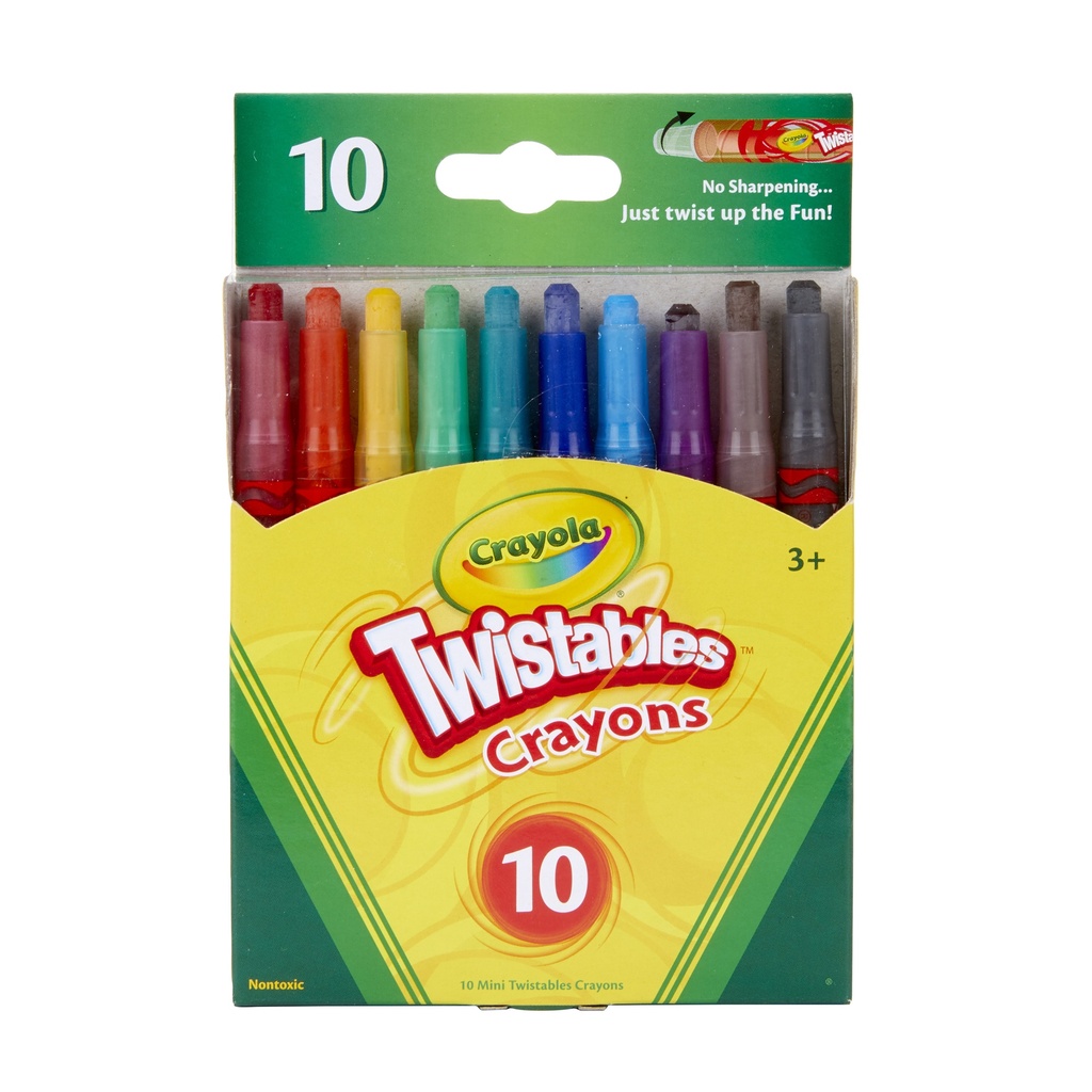 Mini Twistables Crayons, 10 Per Pack, 12 Packs