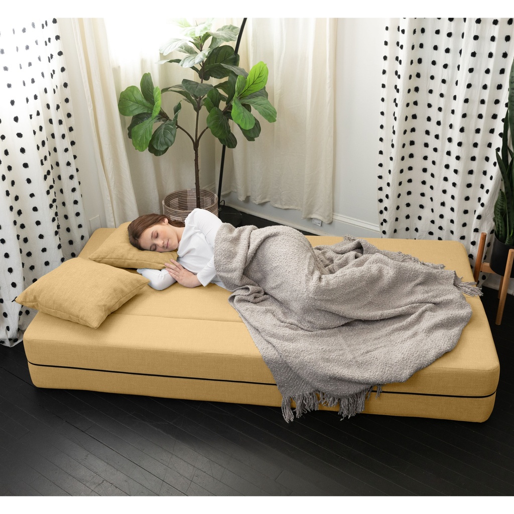 Zenzi Paisley Microvelvet Loveseat Twin Convertible Couch/Twin Sleeper_image530