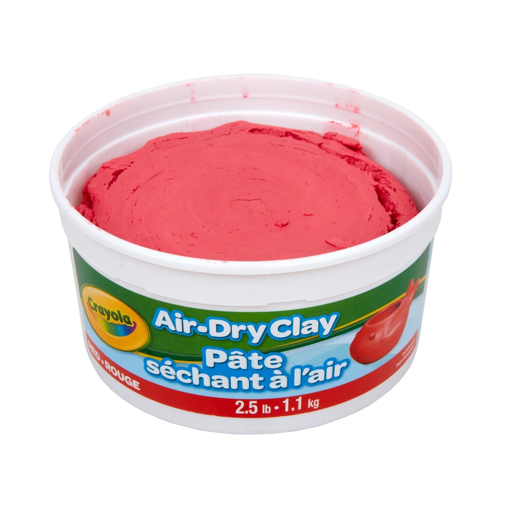 Air Dry Clay, 2.5lb Tub, Red