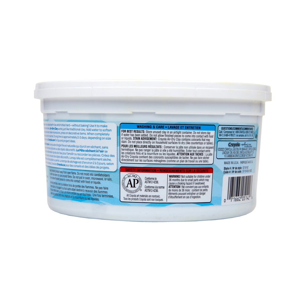 Air Dry Clay, 2.5lb Tub, Blue