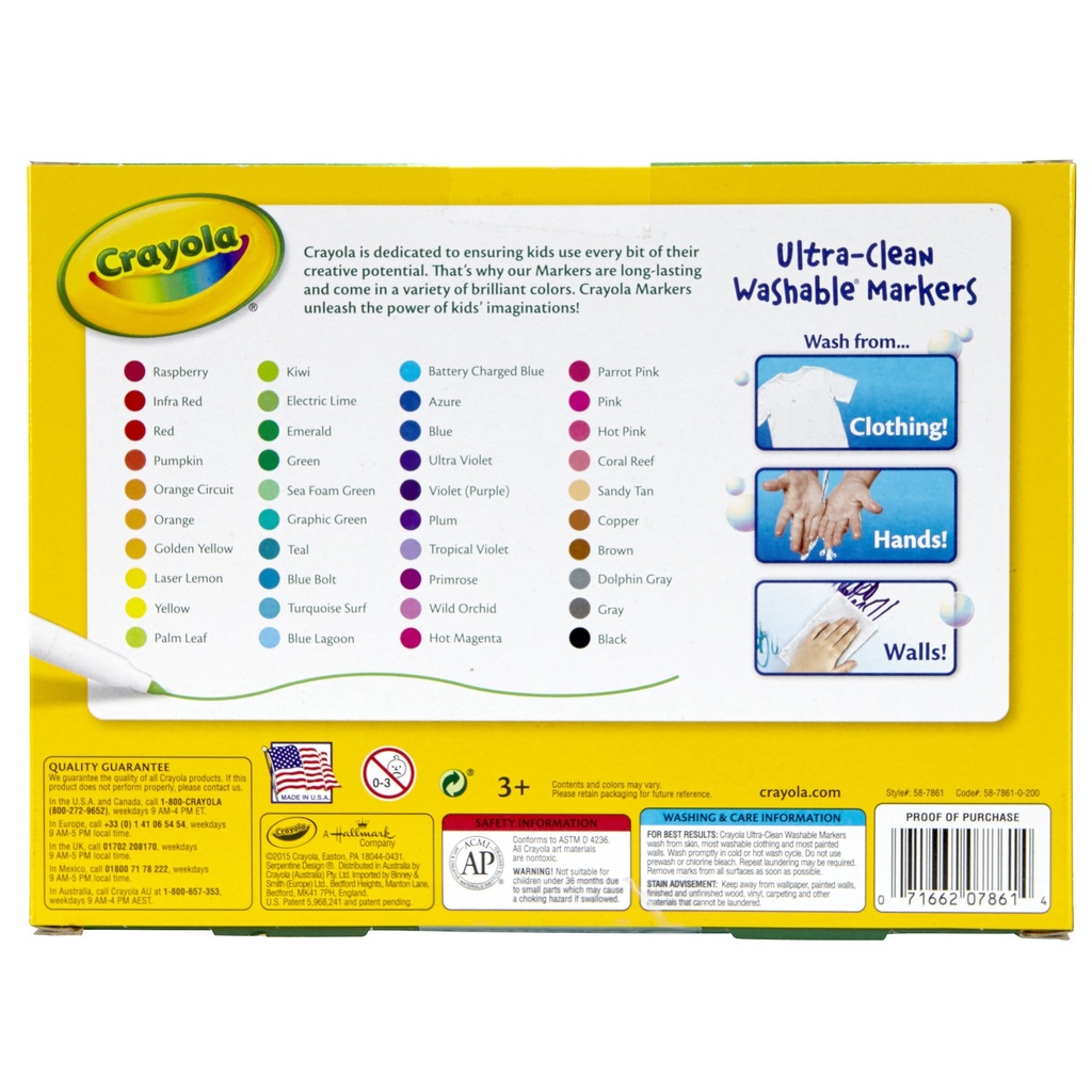 40ct Crayola Washable Fine Line Markers