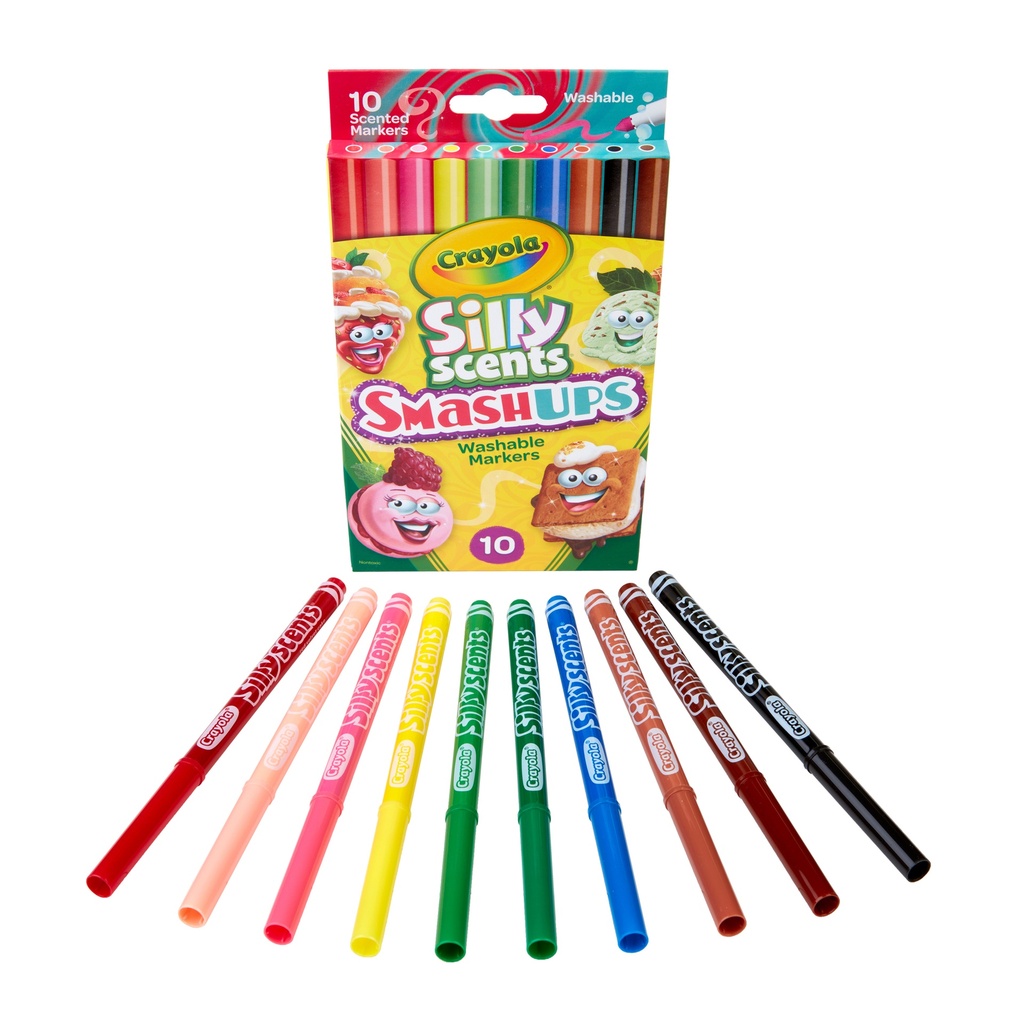 Silly Scents™ Smash Ups Slim Washable Scented Markers, 10 Count