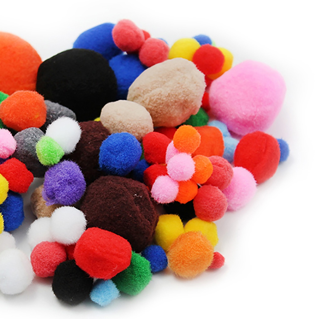 1 lb Assorted Pom Poms                  Pk