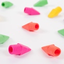 144ct Assorted Color Pencil Cap Erasers