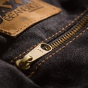 Black Zipline Denim Convertible Sleeper Loveseat & Two Ottomans_image1323