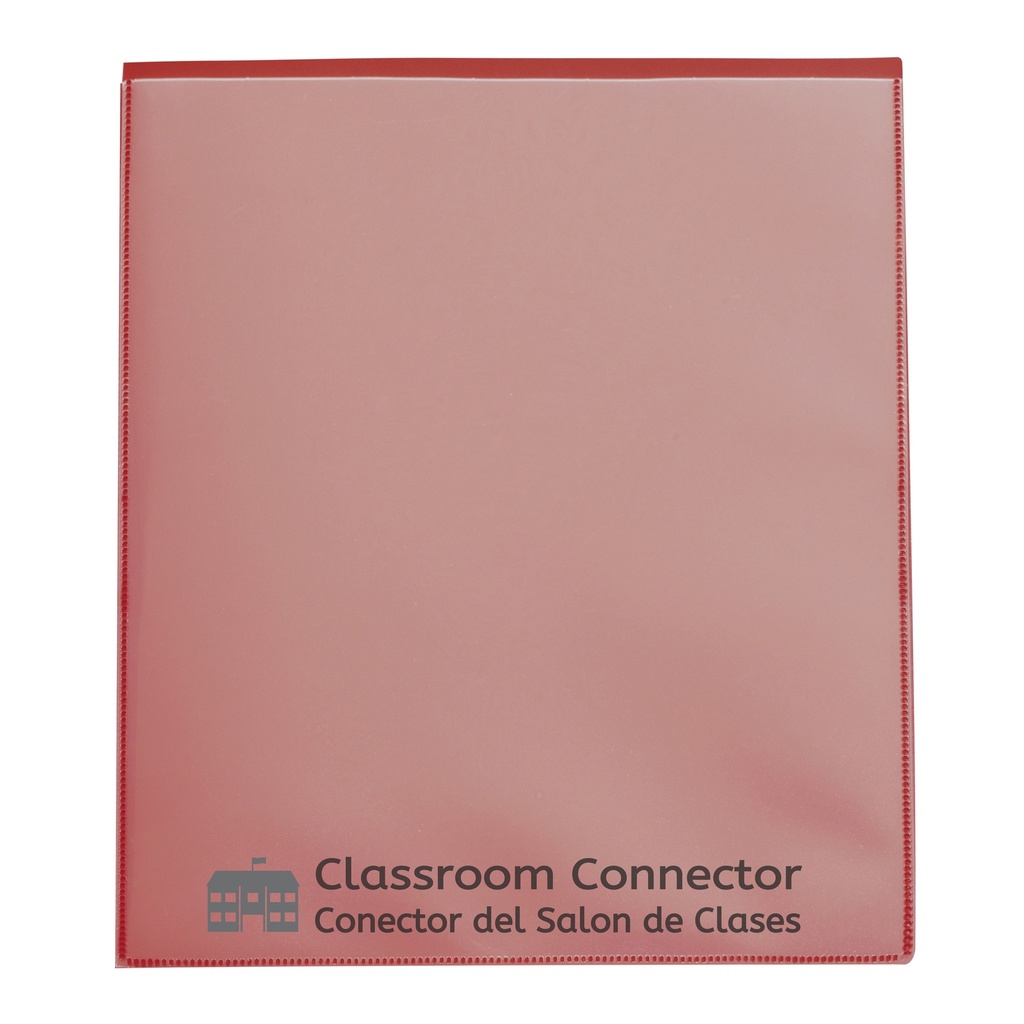 25ct Red Classroom Connector Two Pocket Portfolio