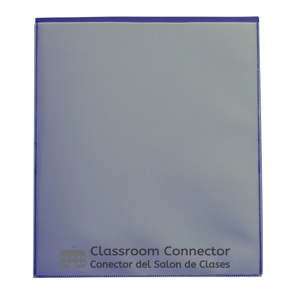 25ct Blue Classroom Connector Two Pocket Portfolio