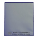 25ct Blue Classroom Connector Two Pocket Portfolio