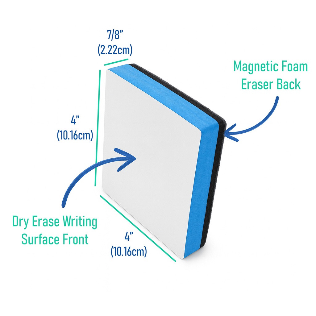 Flipside Products 4" x 4" Dry Erase Eraser Board Buddies_1