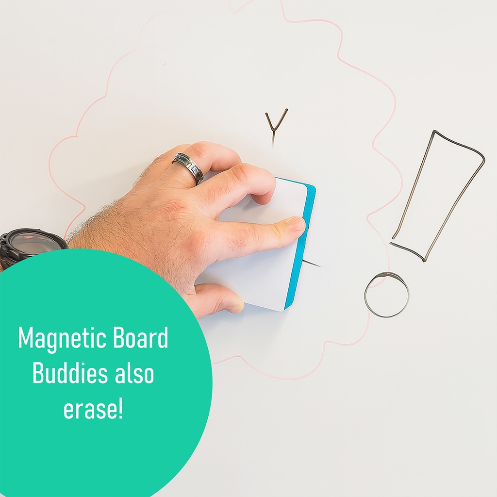 Flipside Products 4" x 4" Dry Erase Eraser Board Buddies_3