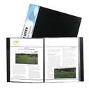 Bound Sheet Protector Presentation Book, 24-Pocket, Pack of 3