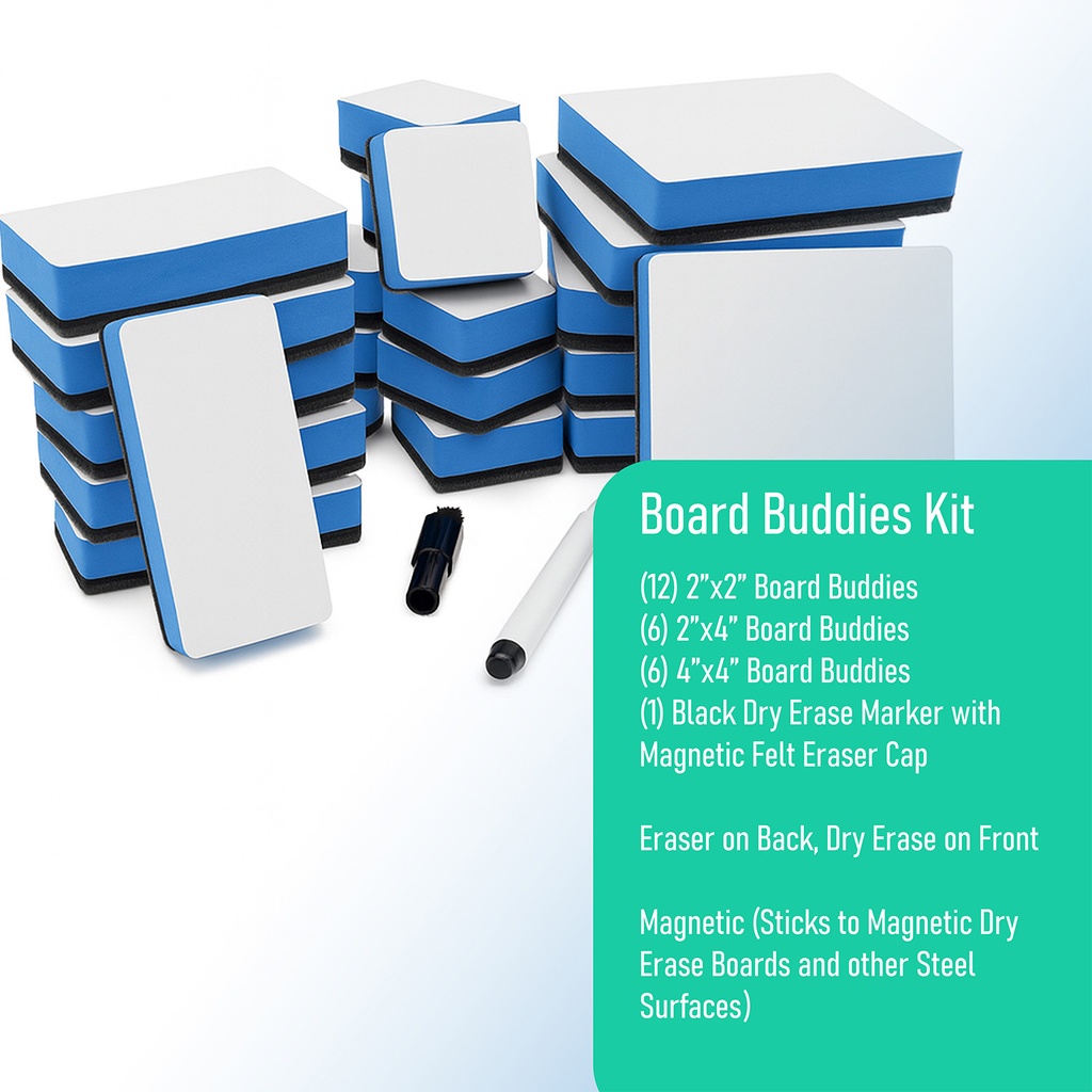 Flipside Products Dry Erase Board Buddies Combo Set_1