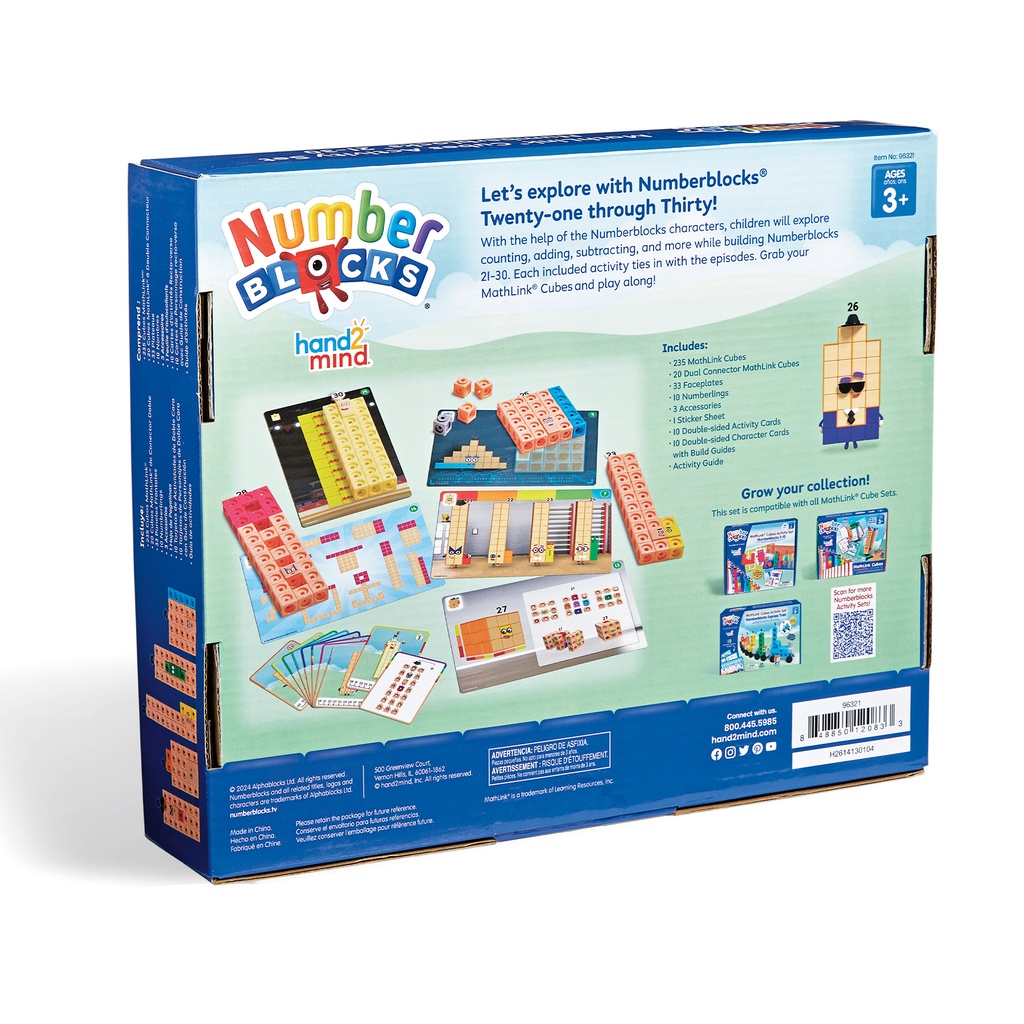 Hand2Mind Mathlink Cubes Numberblocks 21–30_2