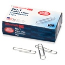Officemate Paper Clips, #1 Non-Skid, 100 Per Box, 10 Boxes_1