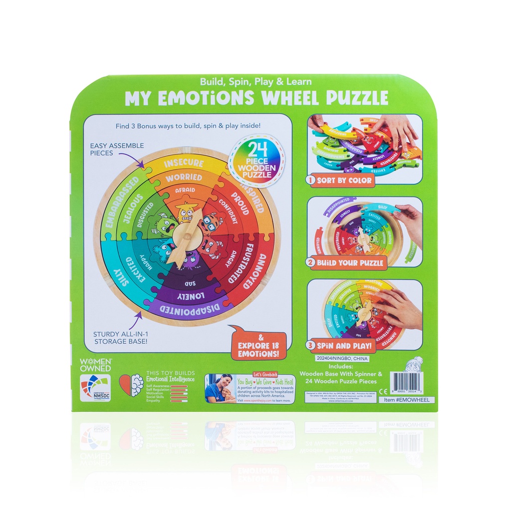 Open The Joy My Emotions Wheel, Emotional Intelligence_1