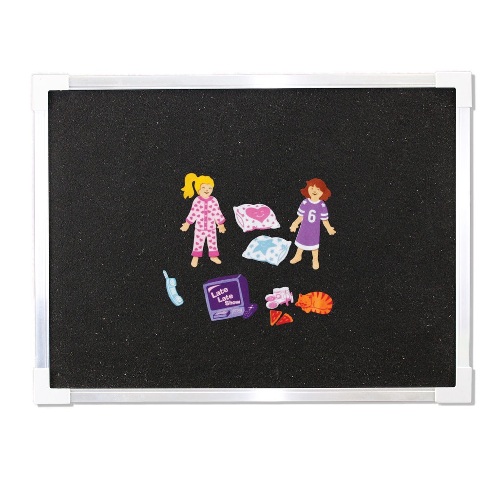 Crestline Products Magnetic Dry-Erase and Flannel Board, 18" × 24" — Magnetic Dry-Erase & Flannel Classroom Board