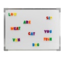 Crestline Products Magnetic Dry-Erase and Flannel Board, 18" × 24" — Magnetic Dry-Erase & Flannel Classroom Board