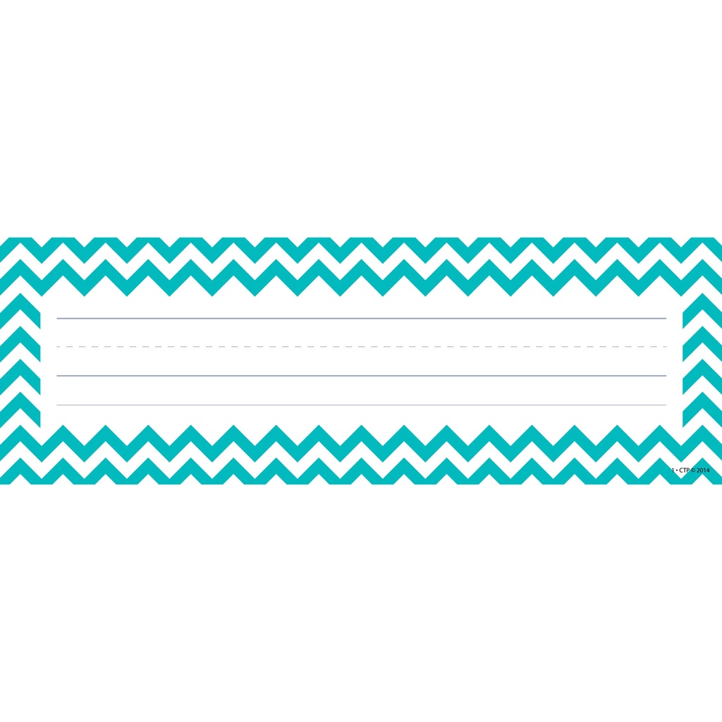 36ct Chevron Solids Name Plates