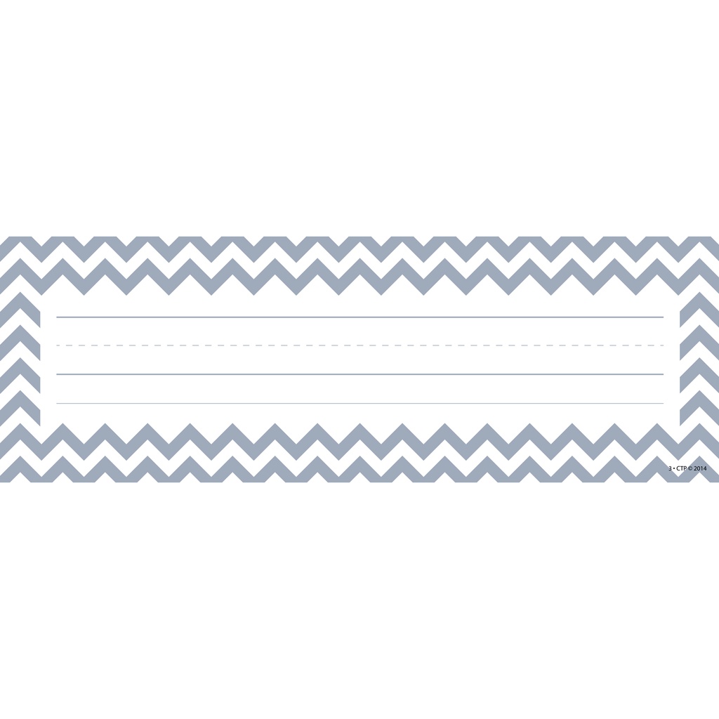 36ct Chevron Solids Name Plates
