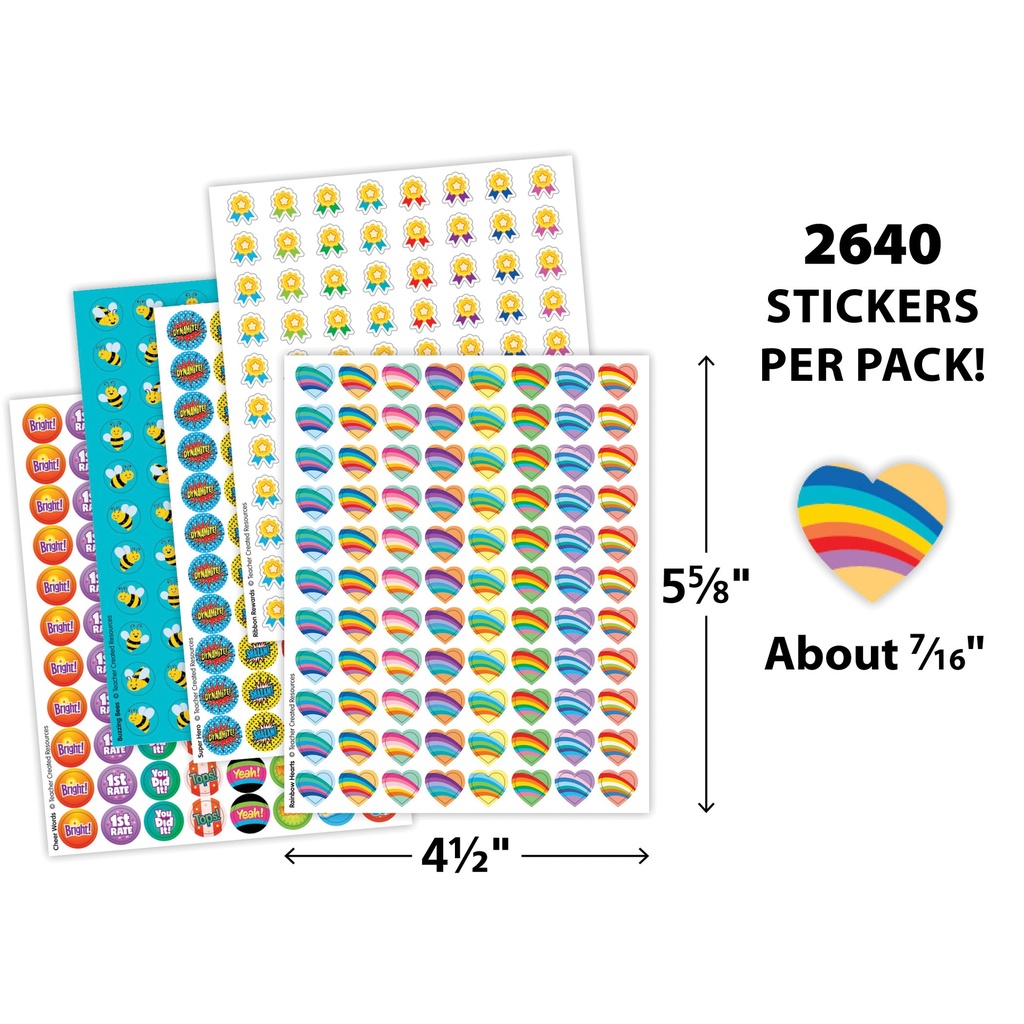 Teacher Created Resources® Be Positive Mini Stickers Variety Pack0.1