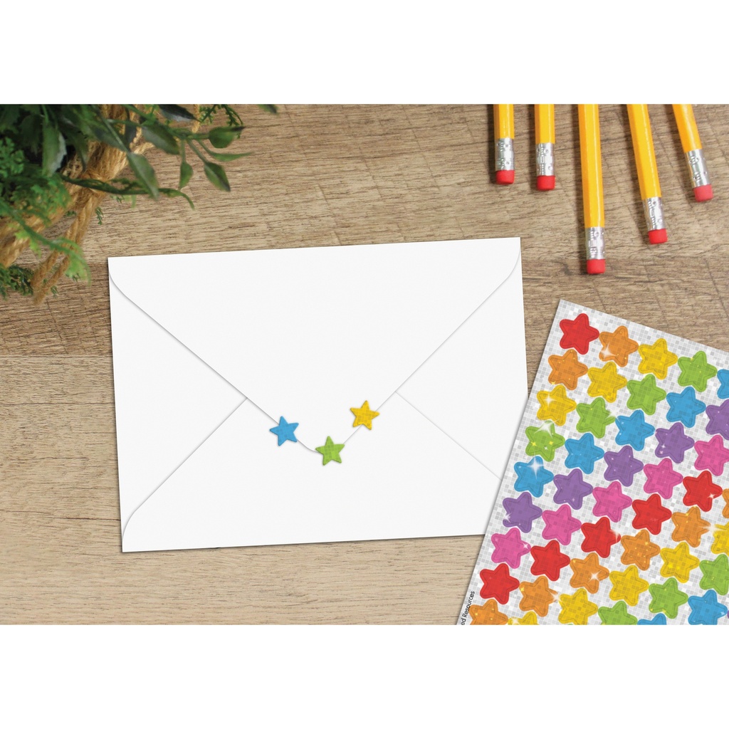 Teacher Created Resources® Colorful Stars Sparkle Mini Stickers Value Pack0.3
