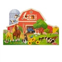 Busy Barn Yard Shaped Floor Puzzle 