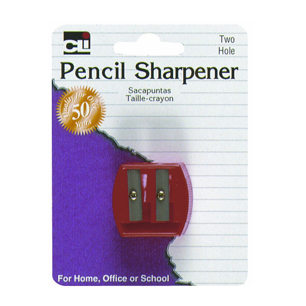 Two Hole Pencil Crayon Sharpener