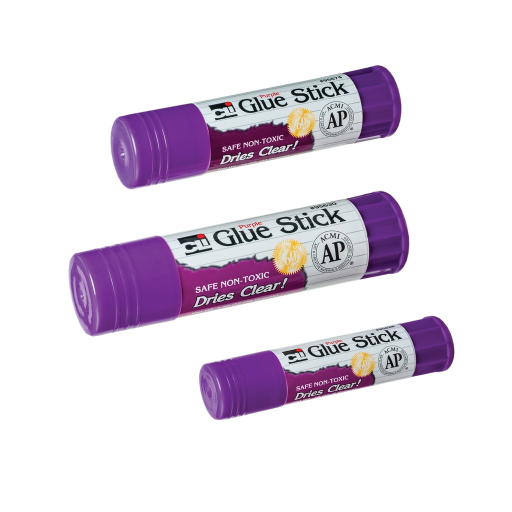 30ct Purple .28oz Glue Sticks Pack