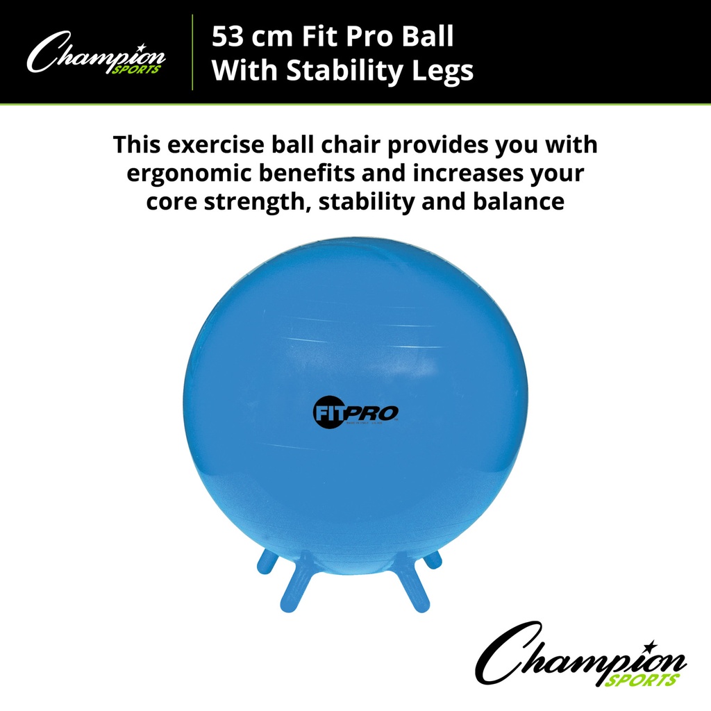 FitPro 55cm Ball with Stability Legs