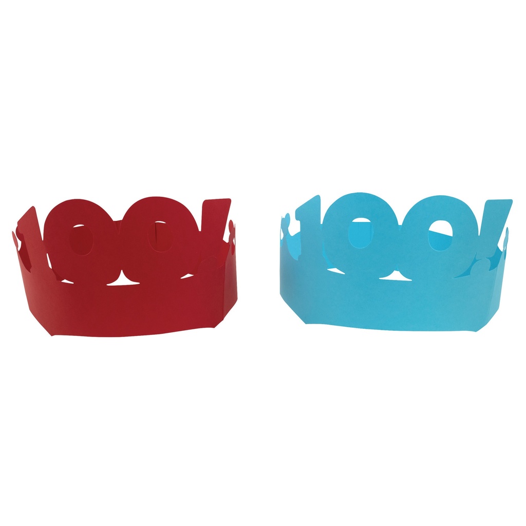 25ct 100 Days Paper Crowns