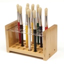 Paint Brush Holder, Wood/Acrylic, 5" x 8.25", 1 Piece