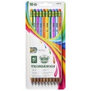 10ct Pre Sharpened Ticonderoga Striped Pencils