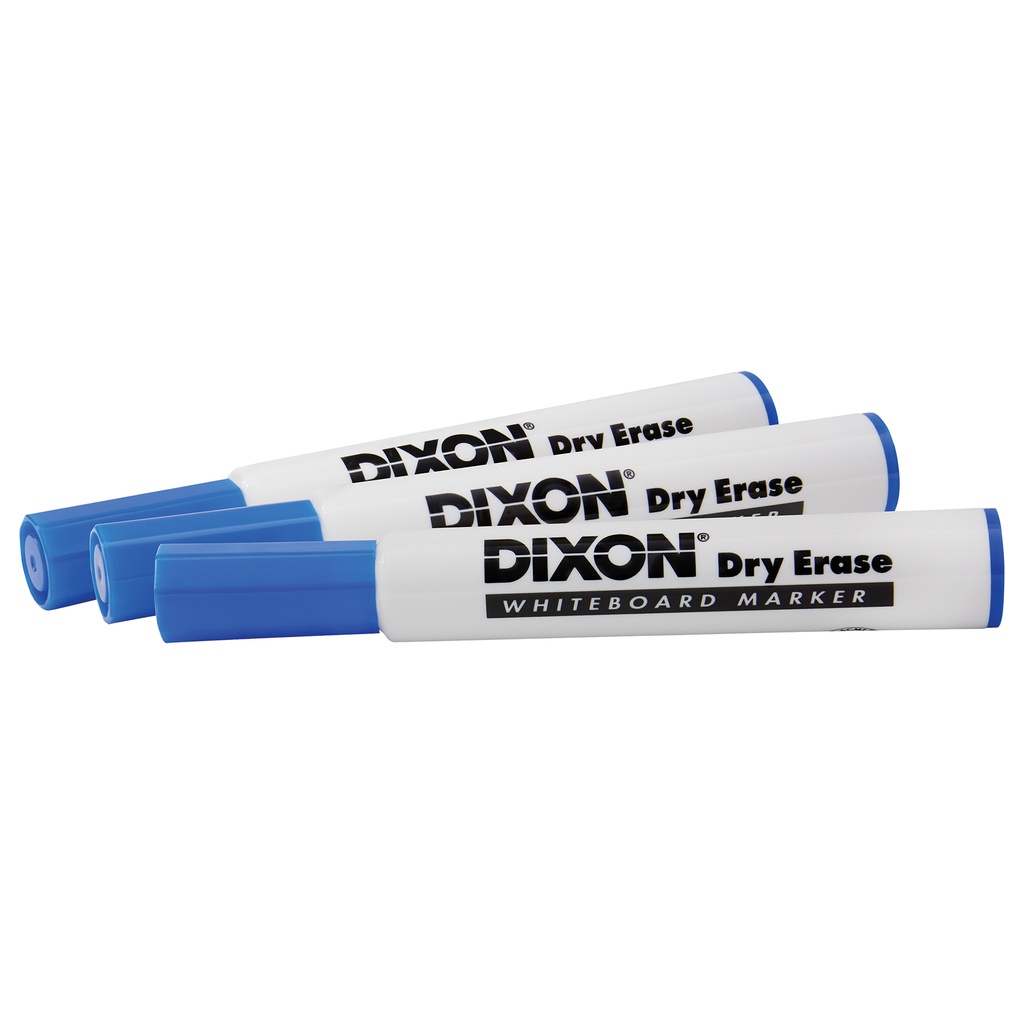 Dry Erase Markers Wedge Tip, Blue, Pack of 12