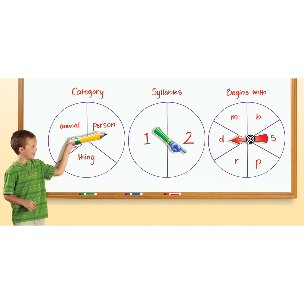 Set of 3 SpinZone Magnetic Whiteboard Spinners