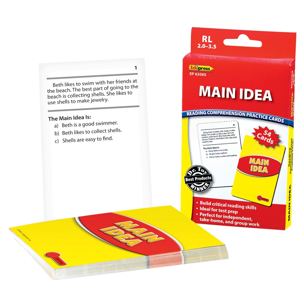 Main Idea Reading Comprehension Red Level