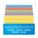 200ct Ruled Assorted Color Mini Index Cards