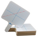 Two-Sided (3/8" Graph/Blank) Rectangular Dry Erase Graphing Paddles, Class Pack of 12