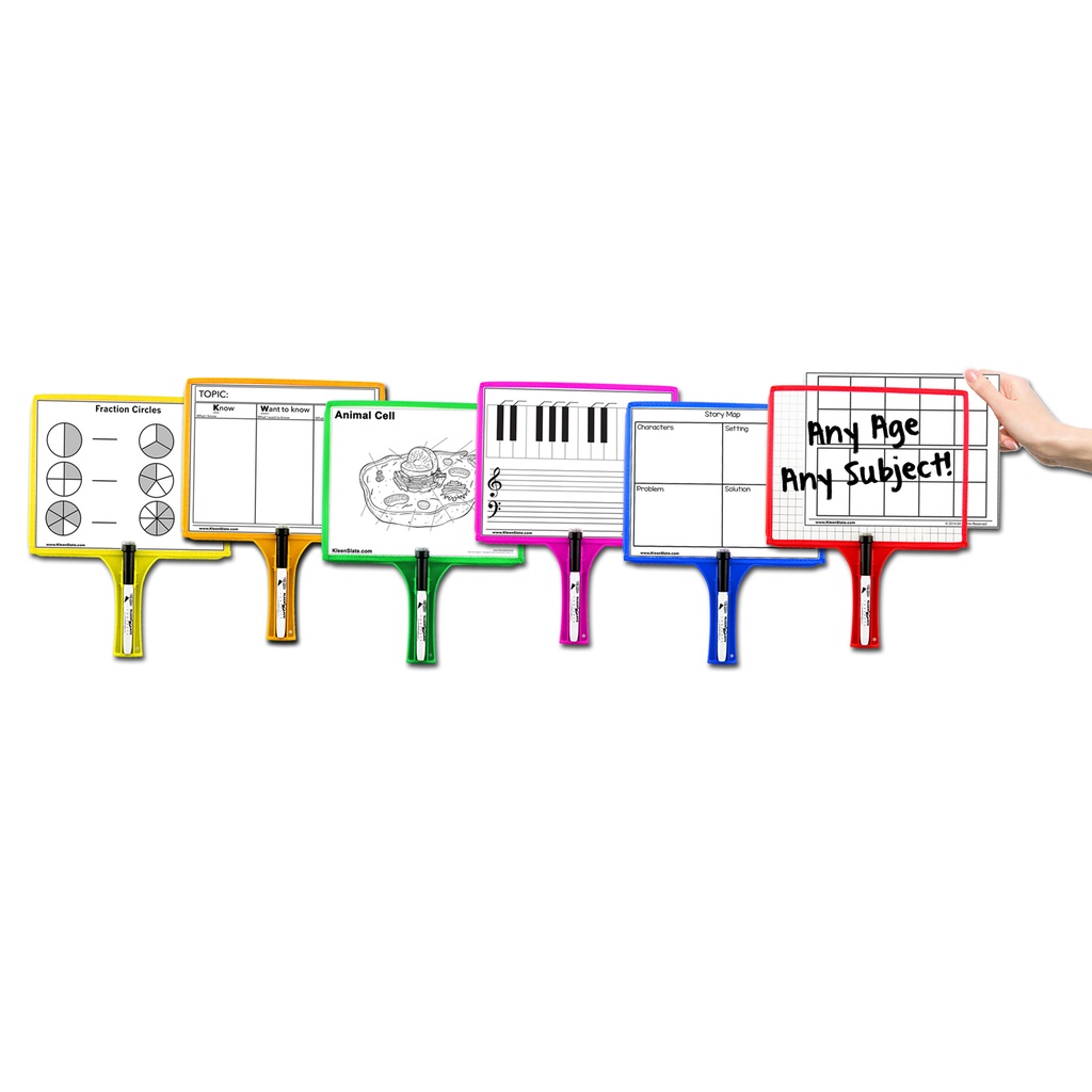 KleenSlate Customizable Whiteboard Set of 24