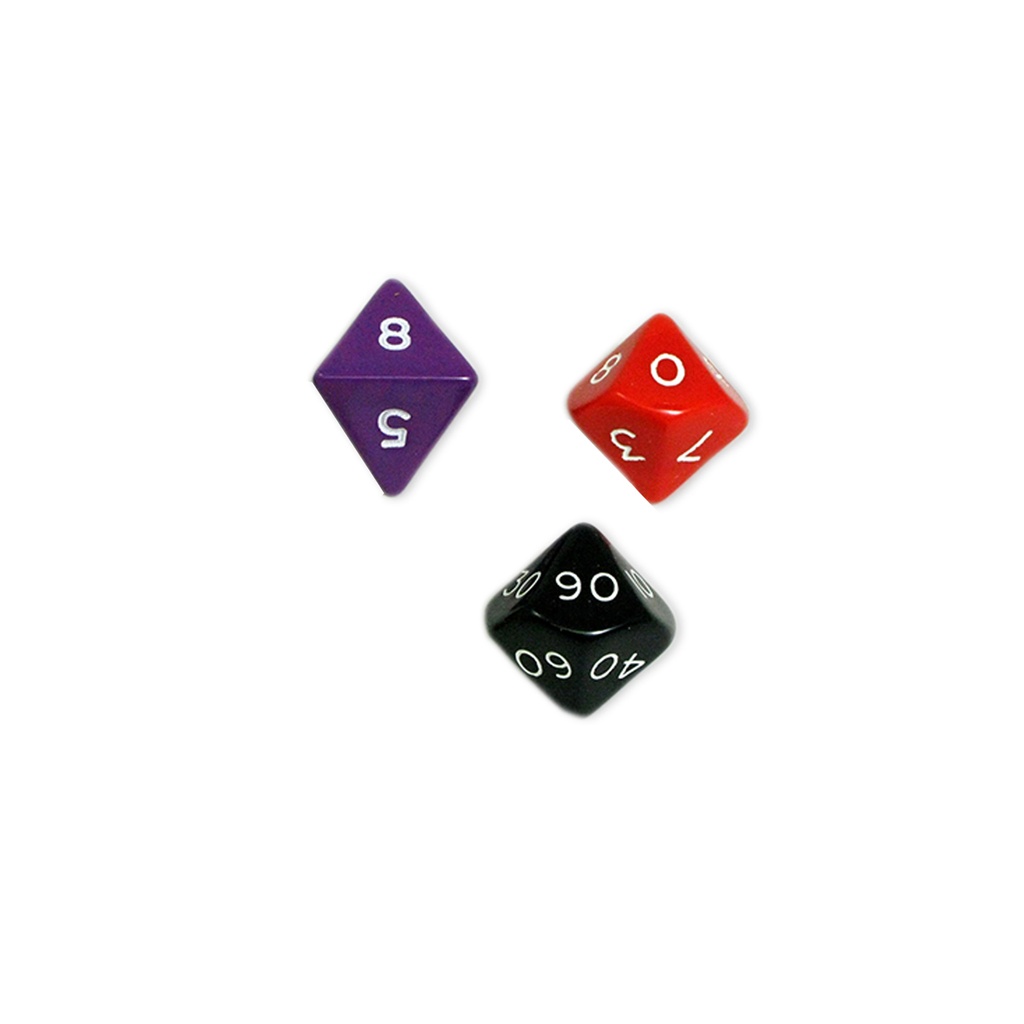 100ct Sampler Set of Opaque Polyhedra Dice