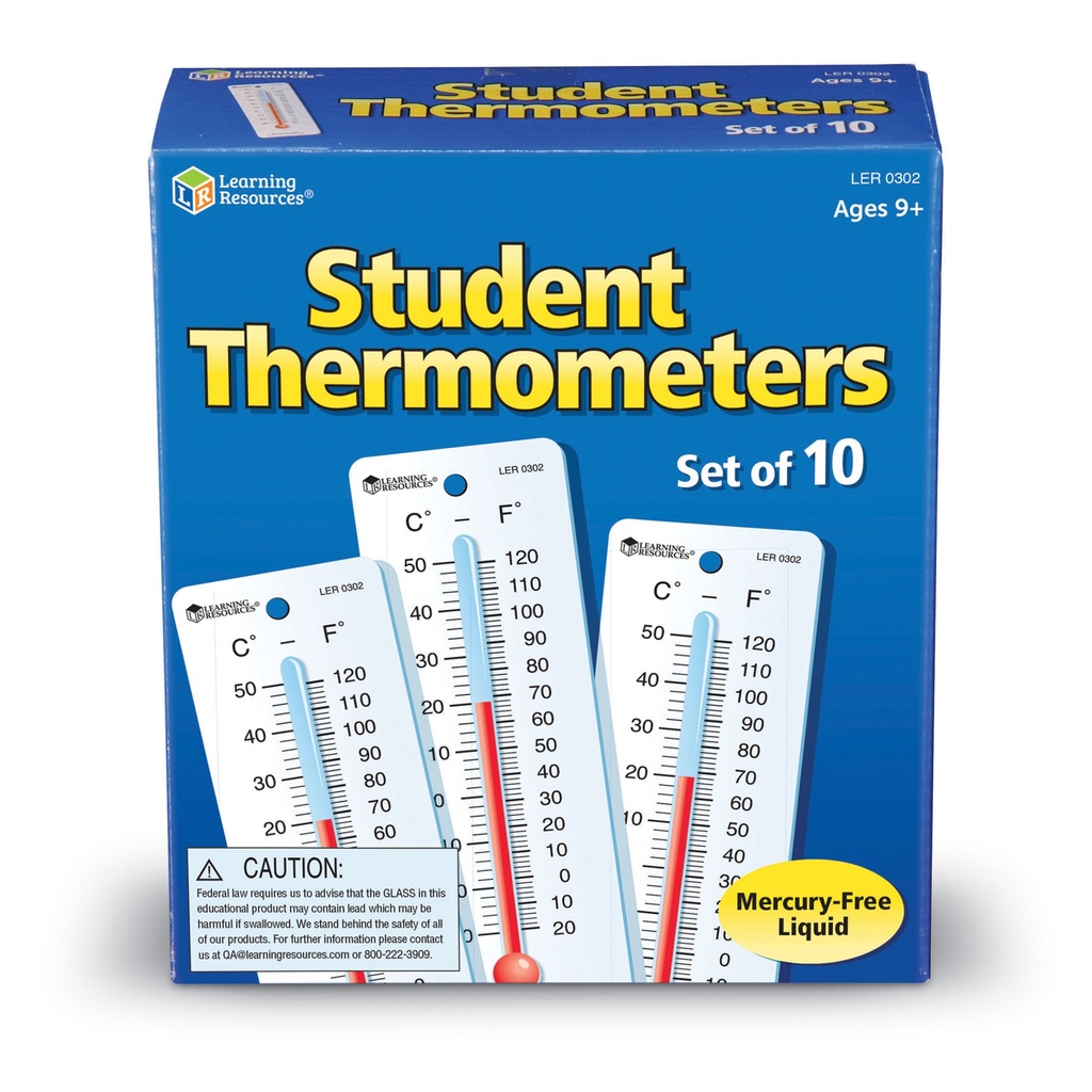 10ct Student Thermometers               Pack