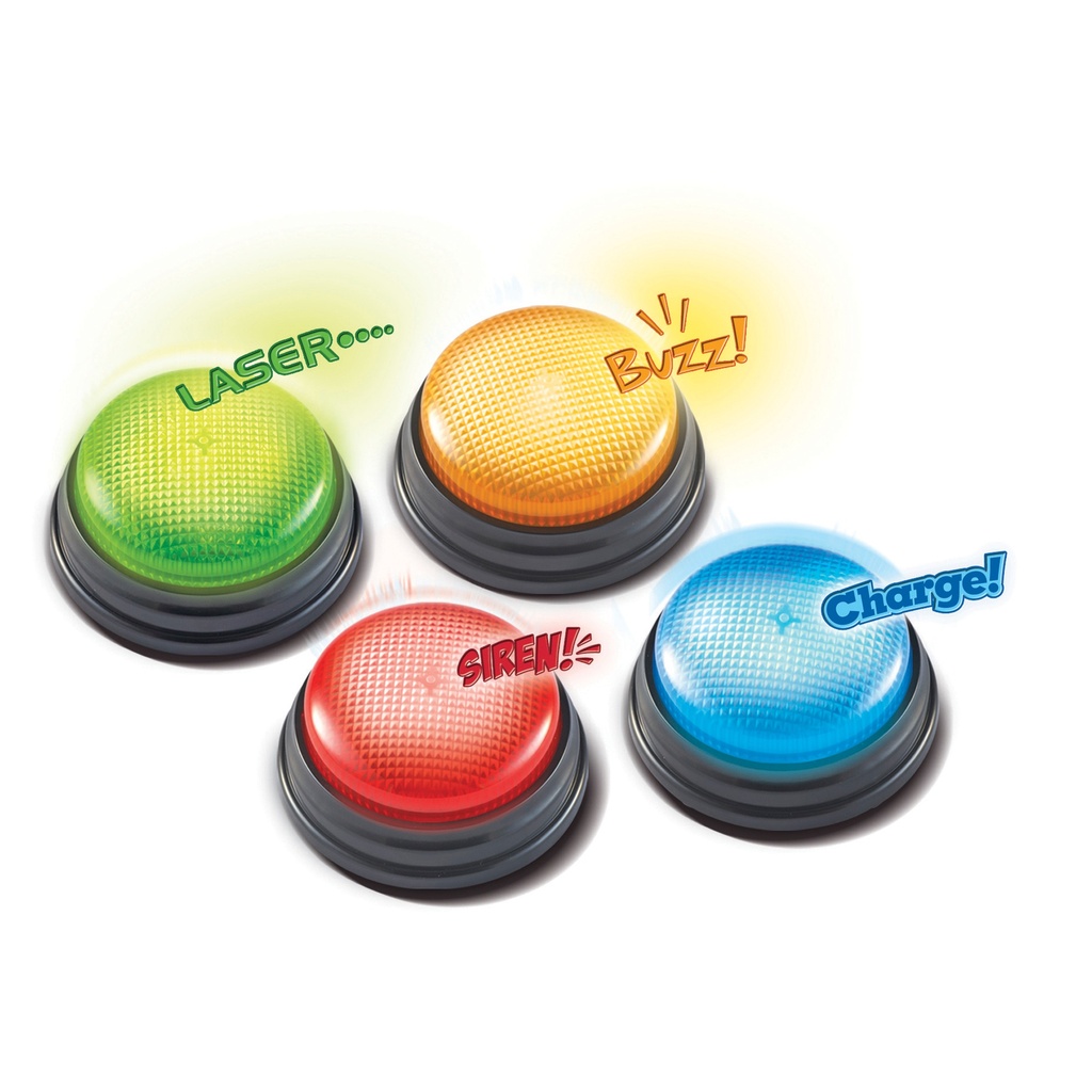 Set of 4 Lights and Sounds Answer Buzzers