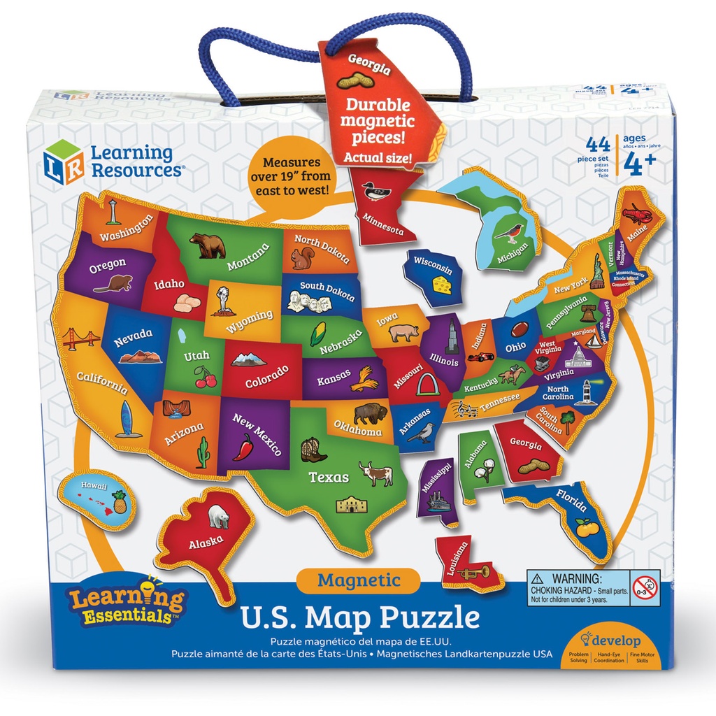 Magnetic U S Map Puzzle