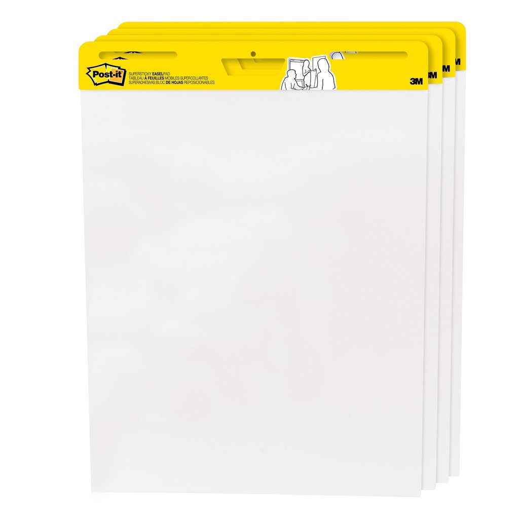 4ct Easel Pad White 25 x 30 30sht