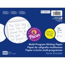 Multi-Program Handwriting Paper, 5/8" Ruled (Long Way), White, 10-1/2" x 8", 500 Sheets Per Pack, 2 Packs