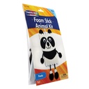 Foam Stick Animal Kit, Panda, 7" x 11.25" x 1", 6 Kits