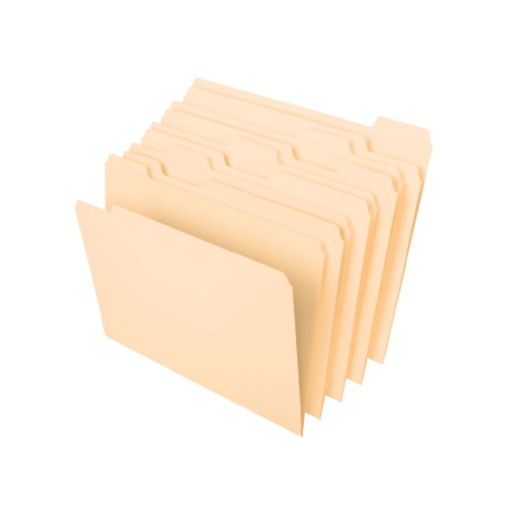 100ct Half Cut Manila File Folders      Box