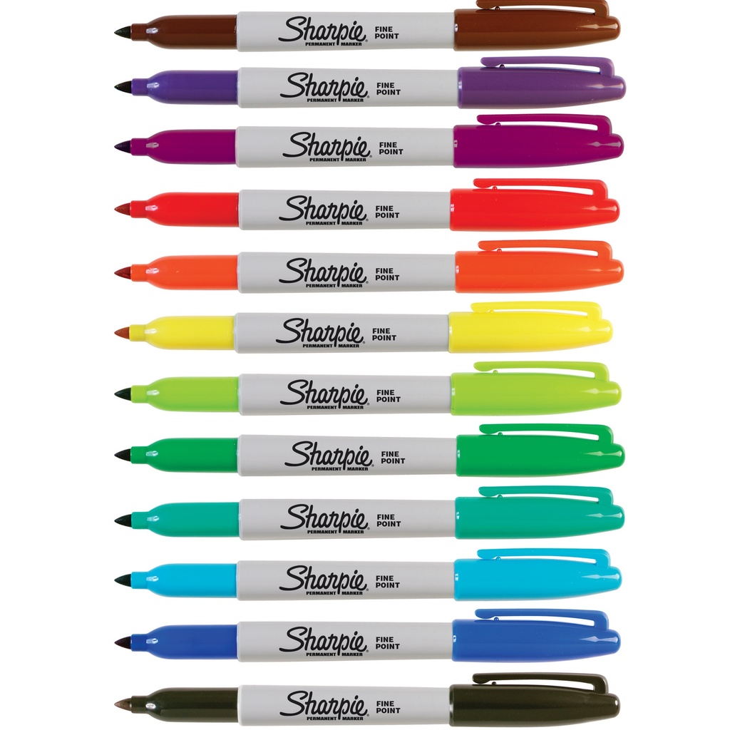 12ct Fine Sharpie Permanent Markers