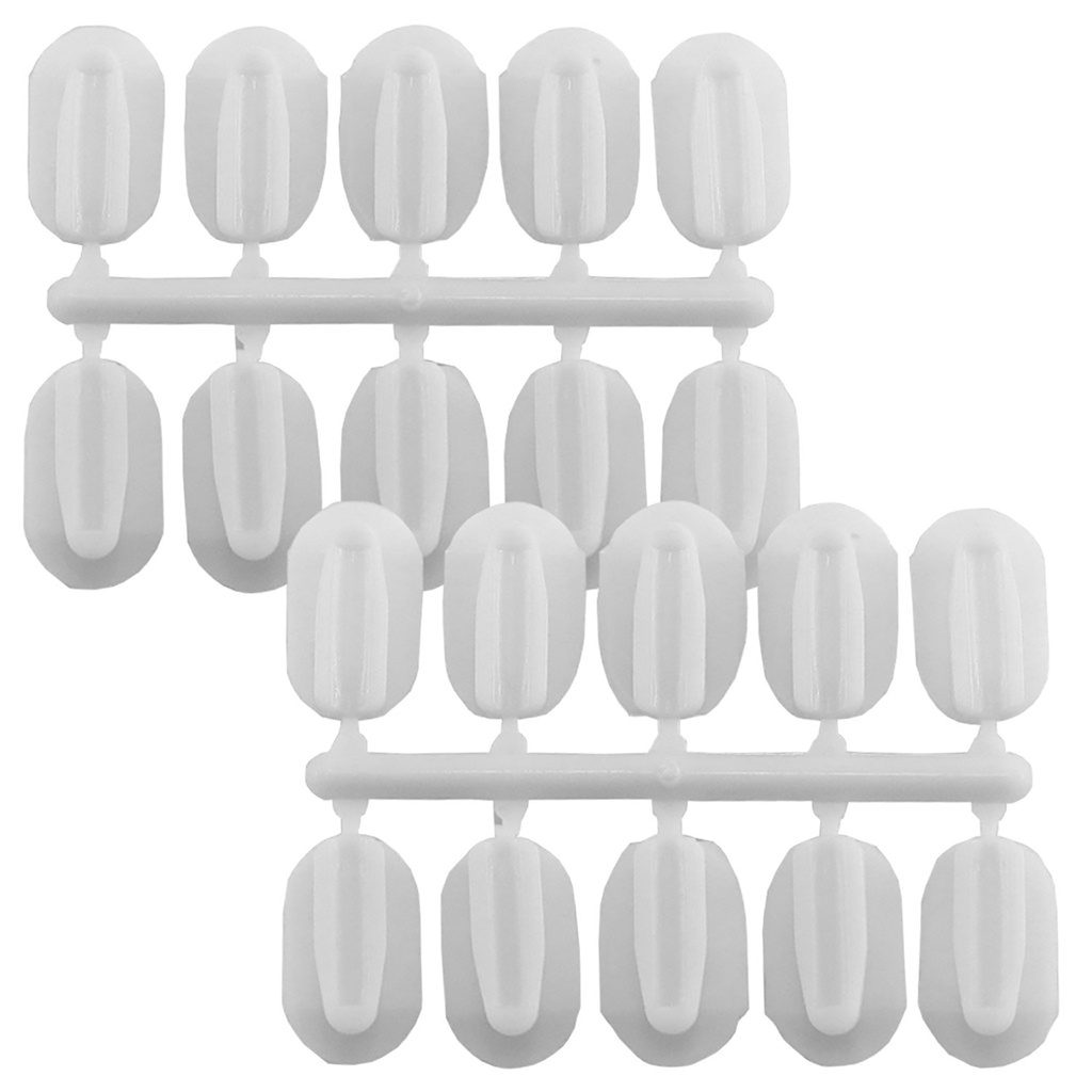 StikkiCLIPS™ Adhesive Clips, White, 20 Per Pack, 6 Packs