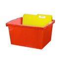 Small Classroom Storage Bin Red Each