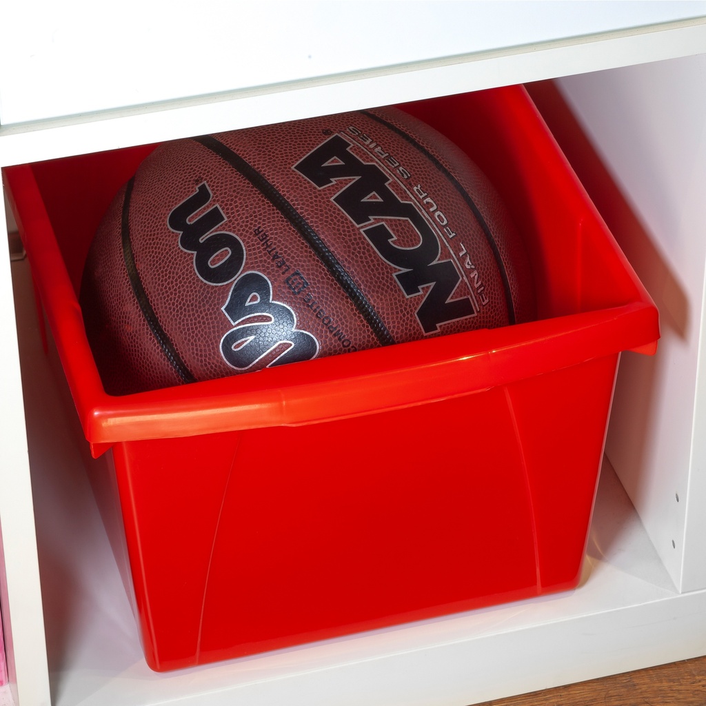 Small Classroom Storage Bin Red Each